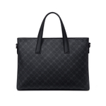 GOLF PVC 15 Inch Laptop Bag, Commute Travel Handbag, Briefcase Large Men"s Black