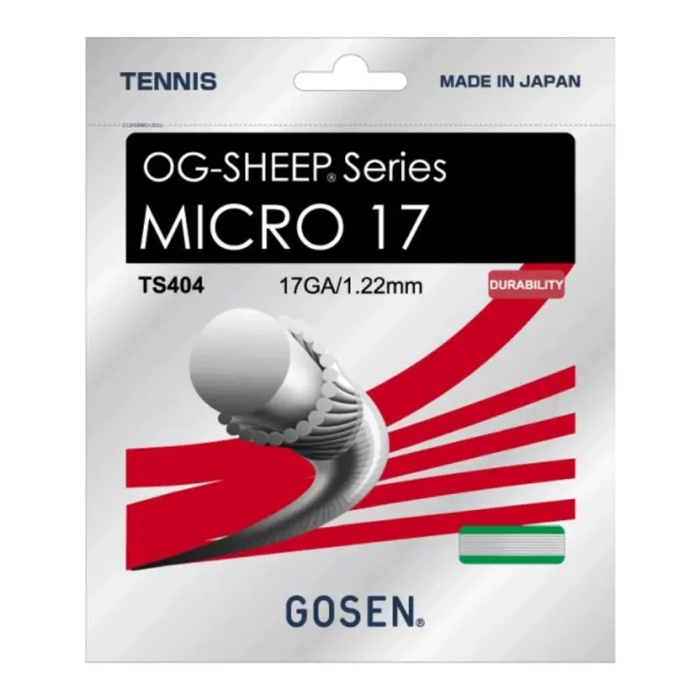 Струны теннисные Gosen OG-SHEEP Micro (12.2 m) - milky white