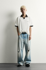 ПОЛО RELAXED FIT С ВЫШИТОЙ НАДПИСЬЮ — ZARA
