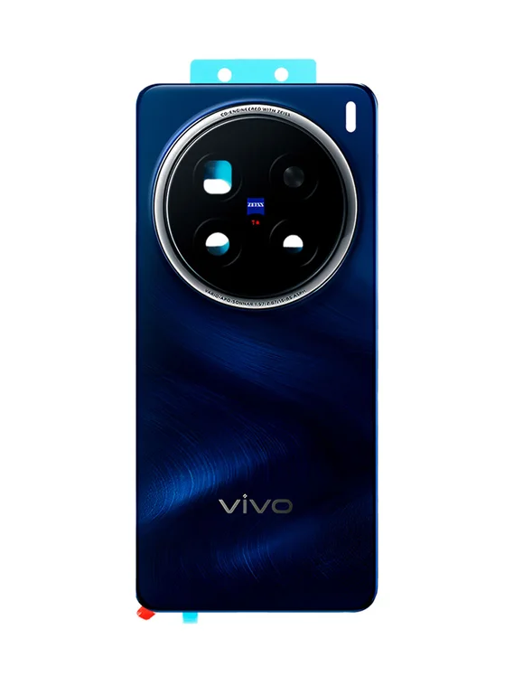 Задняя крышка для Vivo X200 Pro синяя (Blue) со стеклом камеры