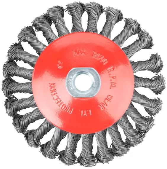 Корщетка-колесо для УШМ, 125 мм, М14 FIT IT 39116