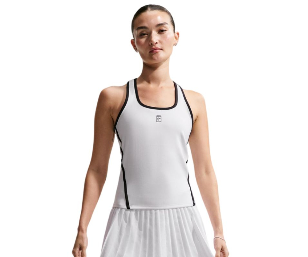 Топ теннисный Nike Court Advantage Tank - white/black