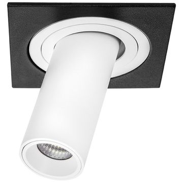 Комплект из светильника и рамки 10W 3000K i517262 чёрный/белый InteroBall Lightstar