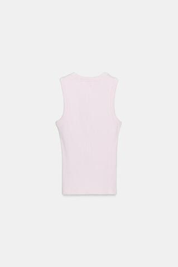 ZARA ТОП В РУБЧИК, ПАСТЕЛЬНО-РОЗОВЫЙ