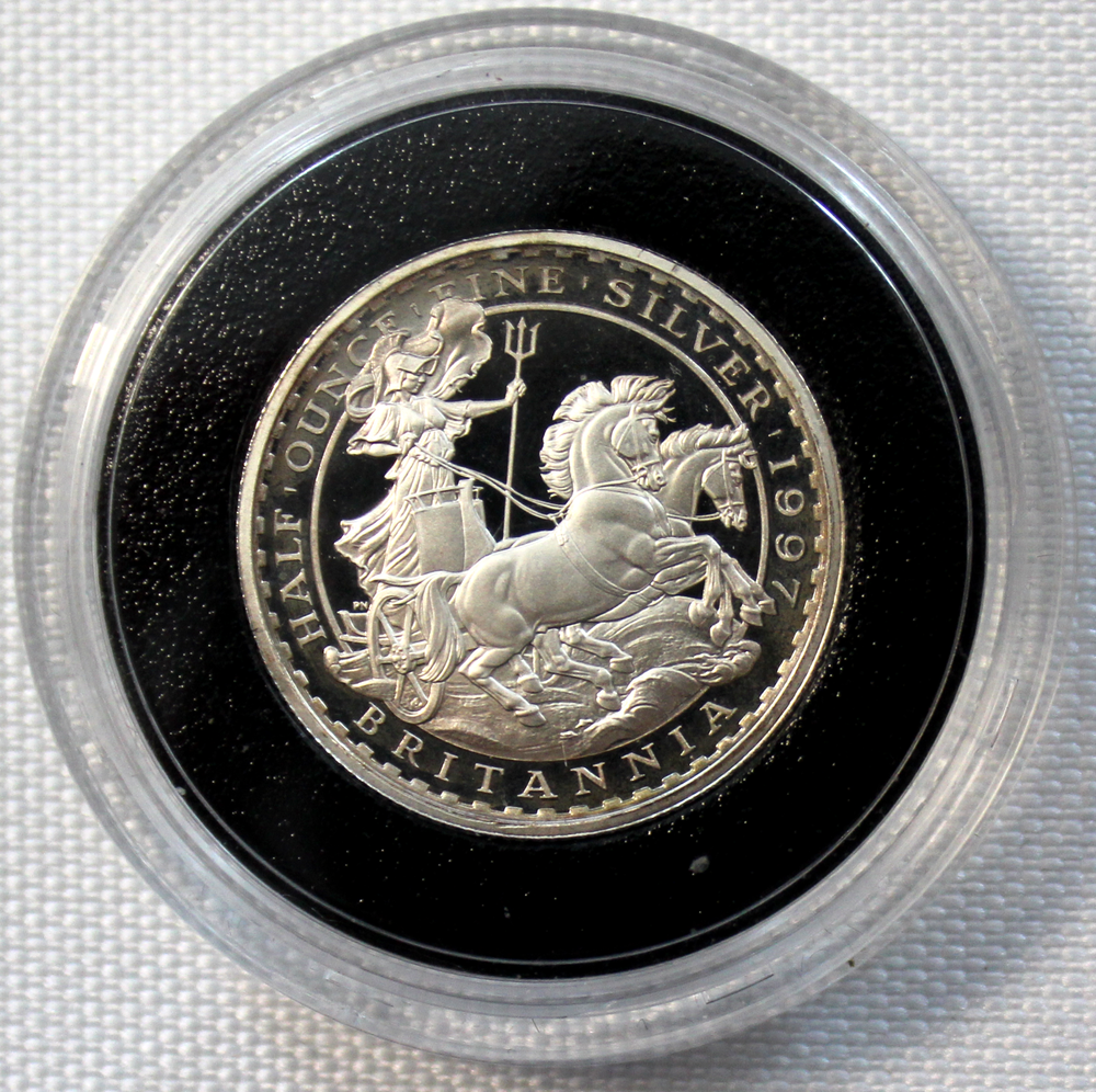 1 фунт 1997 Великобритания. Британия. Серебро. PROOF
