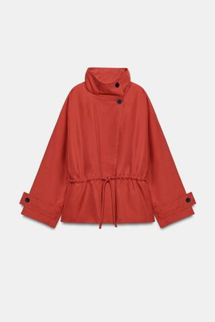 ZARA ПАРКА ОВЕРСАЙЗ — ZW COLLECTION, ЧЕРЕПИЧНЫЙ