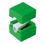 Точилка пластиковая Cubic 1 отверстие 16 шт, ассорти, Milan 20154216
