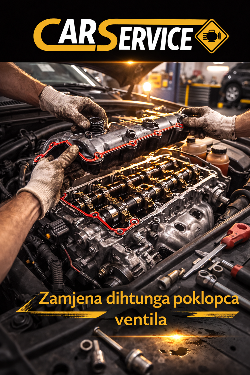 Zamjena dihtunga poklopca ventila