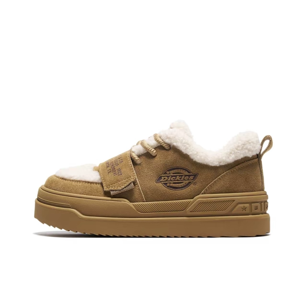alt="Dickies Snow Boots Yellow Brown зимние ботинки вид сбоку на белом фоне"