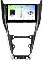 Магнитола для Toyota Harrier 3 XU60 2017-2020 (большая рамка) - Teyes CC4L-DTS монитор 10.1" IPS, Android 14, Быстрая, Snapdragon 662, CarPlay, 4G SIM-слот