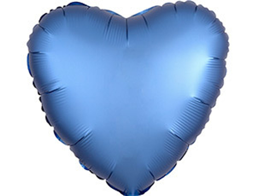 А Б/РИС СЕРДЦЕ 18" Сатин Azure