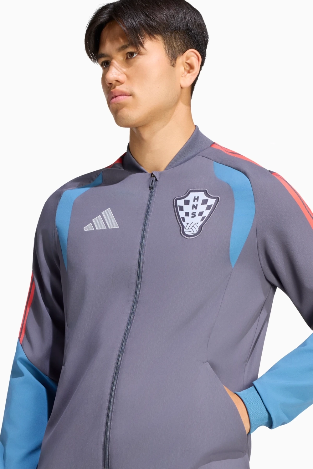 Ветровка adidas Croatia 2026 Tiro Presentation - фиолетовый