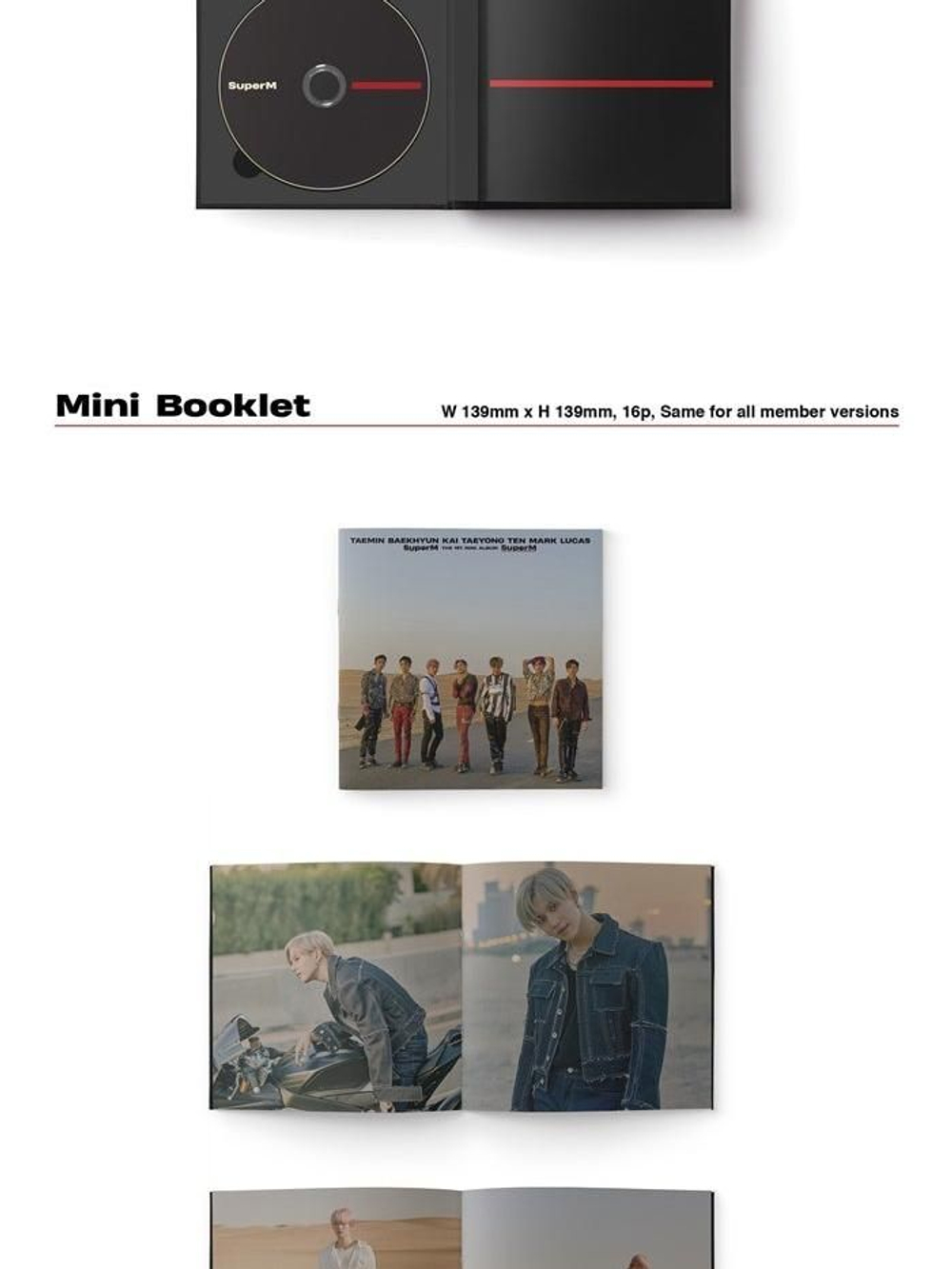 Альбом SuperM - SUPERM 1st Mini Album KR-RANDOM Version