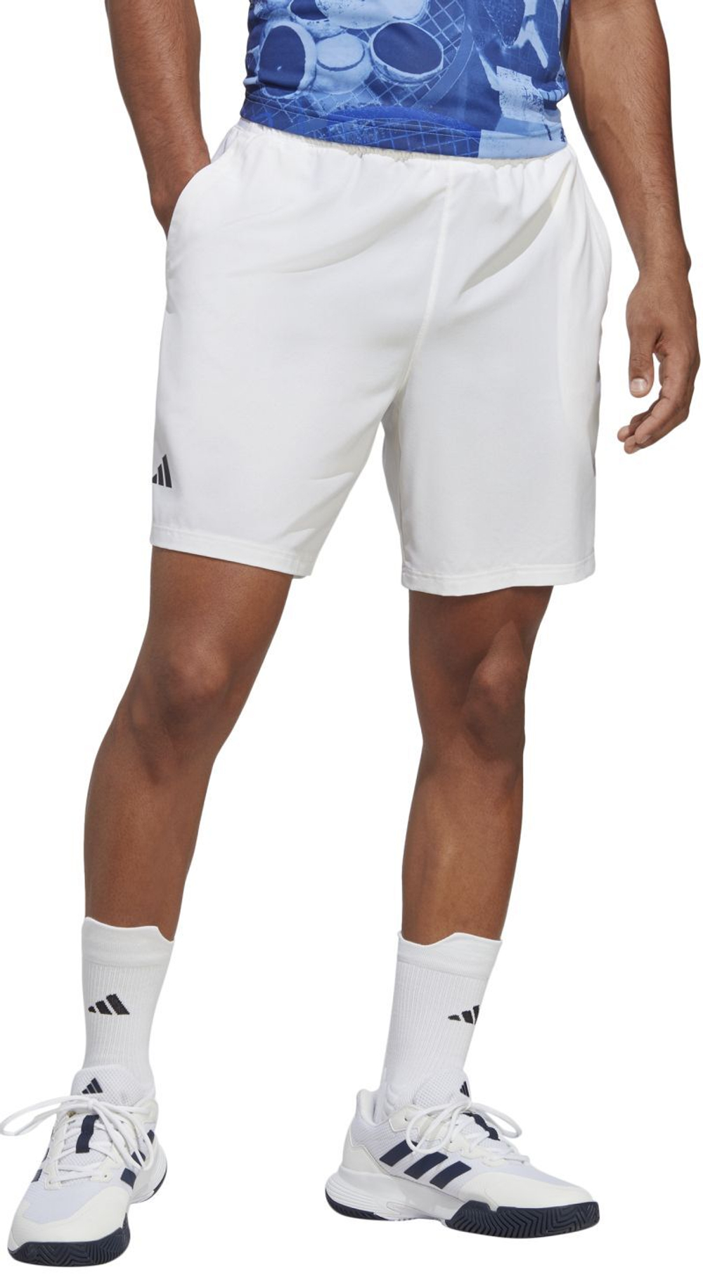 Мужские теннисные шорты Adidas Club Tennis Stretch Woven 7'' Shorts - белый