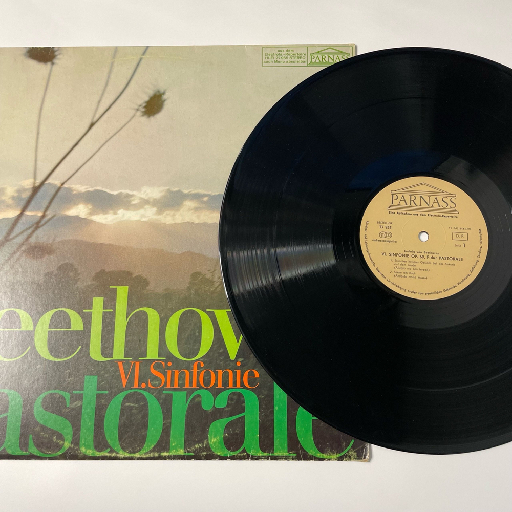 Винтажная виниловая пластинка LP Beethoven Бетховен, Die Berliner Philharmoniker, Andre Cluytens, VI Sinfonie Pastorale (Германия 1969)
