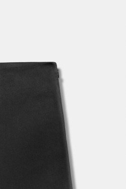 ZARA АТЛАСНАЯ МИНИ-ЮБКА, ЧЕРНЫЙ