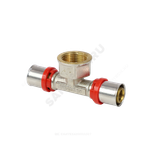 Тройник МП латунь никель пресс Дн 20х1/2"х20 ВР ГОСТ 32415-2013 8011 Aquasfera 8011-02