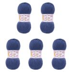 Пряжа Alize (Ализе) Cotton Gold / уп.5 мот. по 100 г, 330м, 279 джинс A