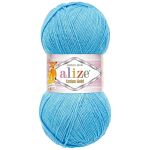 Пряжа Alize (Ализе) Cotton Gold / уп.5 мот. по 100 г, 330м, 287 светло-бирюзовый A