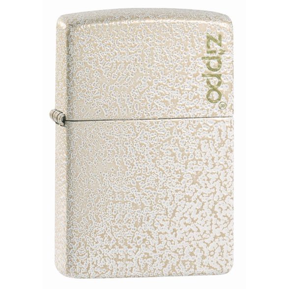 Цена наЗажигалка ZIPPO Logo Classic с покрытием Mercury Glass, латунь/сталь, бежевая, матовая, 36x12x56 мм