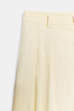 ZARA ШОРТЫ С ЗАЩИПАМИ — ZW COLLECTION, ПЕСОЧНЫЙ
