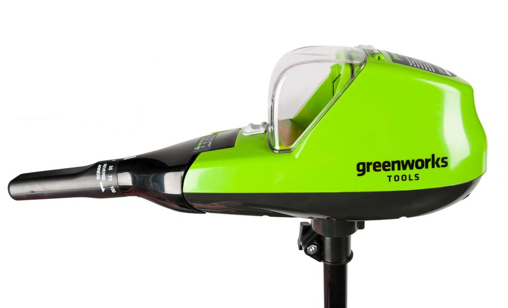 Аккумуляторный лодочный мотор Greenworks G40TM55, 9000207,40v, без АКБ и ЗУ