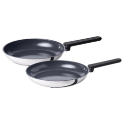 IKEA MIDDAGSMAT  (ИКЕА МИДДАГСМАТ)  -  Сковороды, 2 шт. - антипригарное покрытие/нерж. сталь