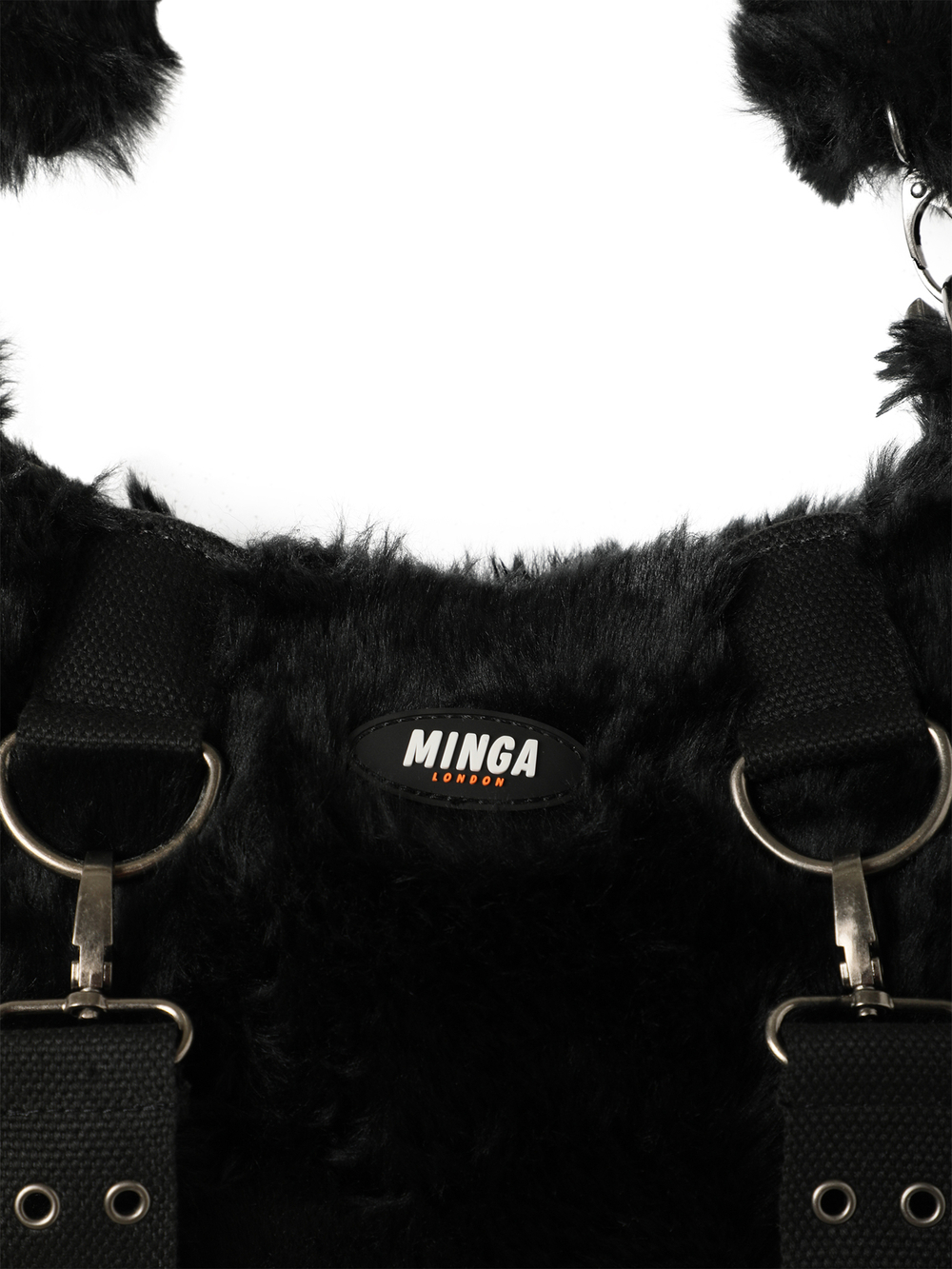 Сумка Arrya Black Furry Shoulder Chain