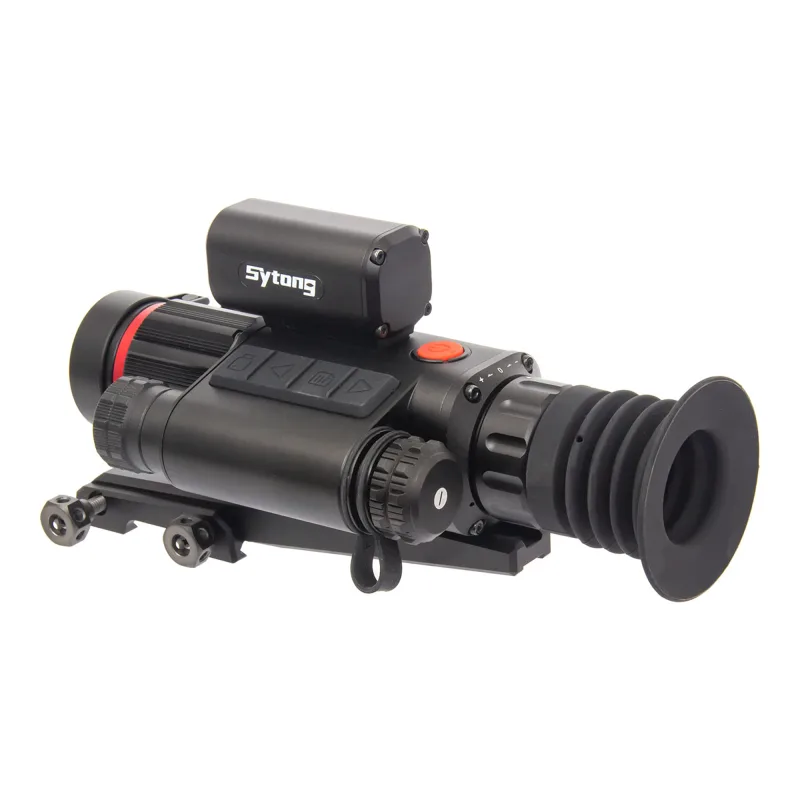 Прицел Sytong HT-70LRF 5-20 день/ночь, 940нм, дальномер - вид сзади с кольцом фокусировки