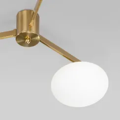 Потолочная люстра Opaline 70220/3 латунь Eurosvet