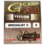 Крючок Gamakatsu A-1 G-Carp Specialist X K-P T-C №08 уп.10шт