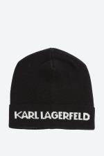 Шапка муж. Lagerfeld 512327 черная, белое лого