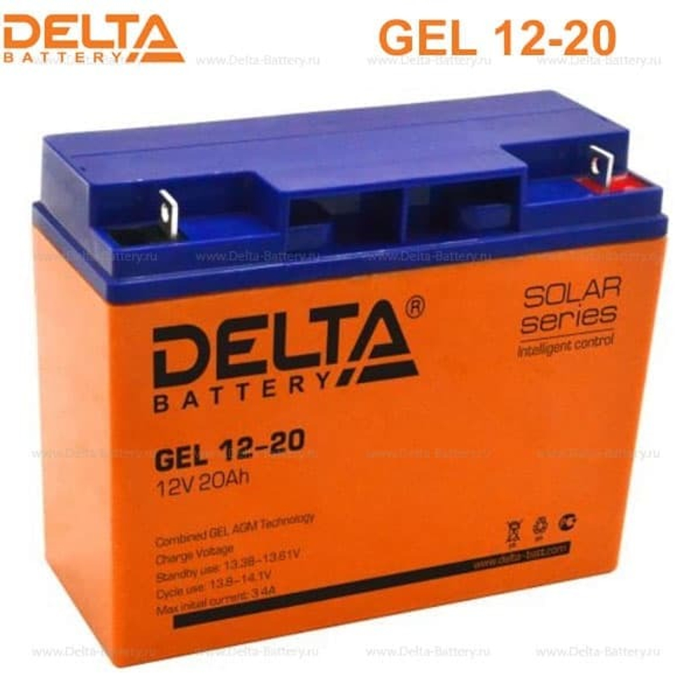 Аккумуляторная батарея Delta GEL 12-20 (12V / 20Ah)