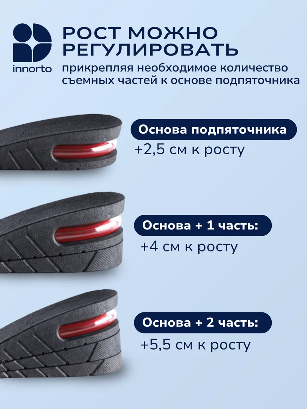 Полустельки для увеличения роста