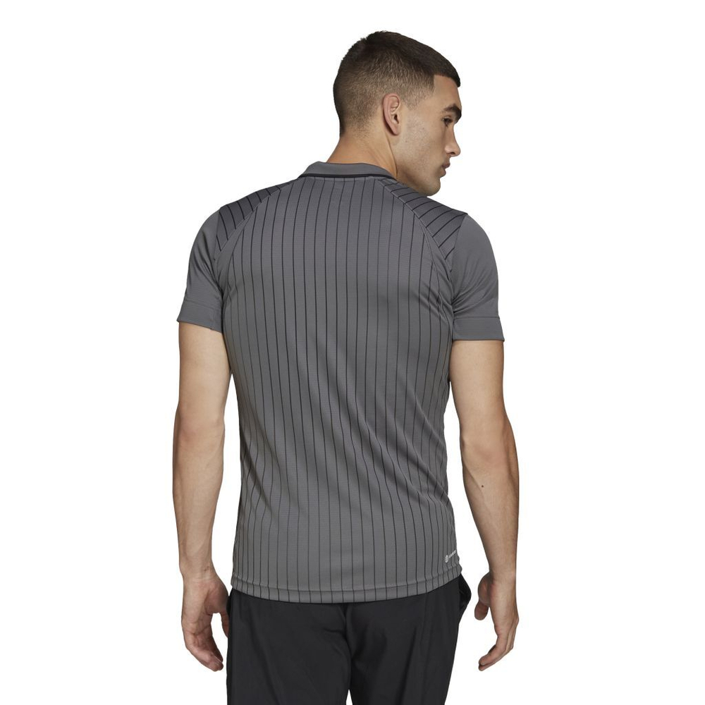 Мужское теннисное поло Adidas Melbourne Polo M - grey five/white