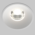 Встраиваемый светодиодный светильник Maytoni Round DL058-12W-DTW-W