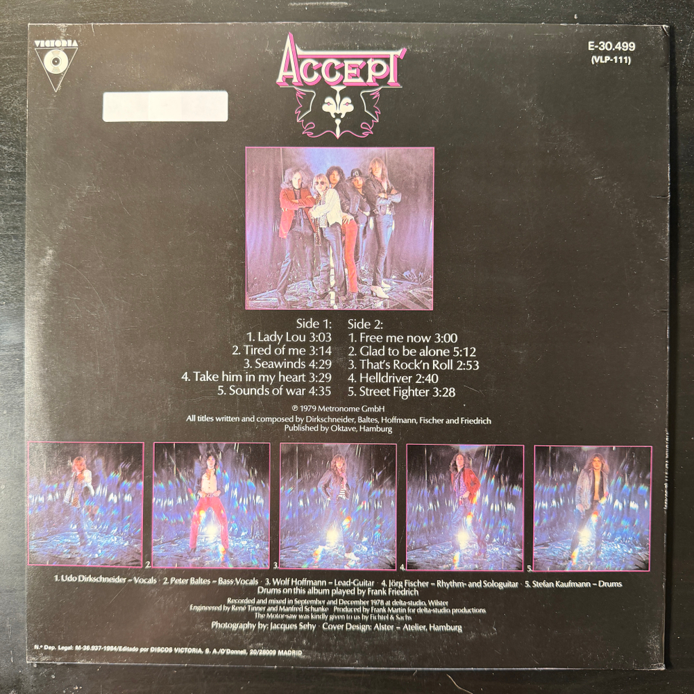 Accept ‎– Accept (Испания 1984г.)