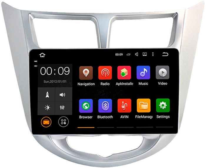 Магнитола для Hyundai Solaris 2010-2016 - AIROC 2K RX-2003 Android 13, Быстрая, QLed+2K, CarPlay, SIM-слот
