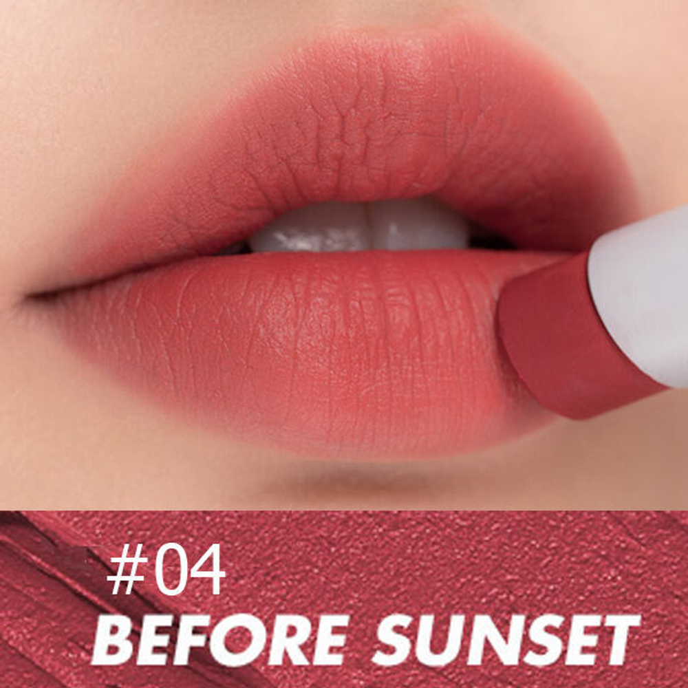 Лёгкая матовая помада для губ Rom&nd Zero Matte Lipstick #04.Before Sunset, 3гр
