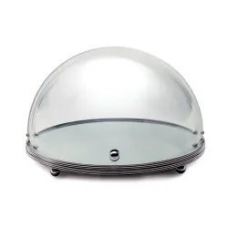 Поднос блюдо для выкладки d 51 см h29 см нерж. зеркало с пласт. Roll-top крышкой KINGO-HOTEL