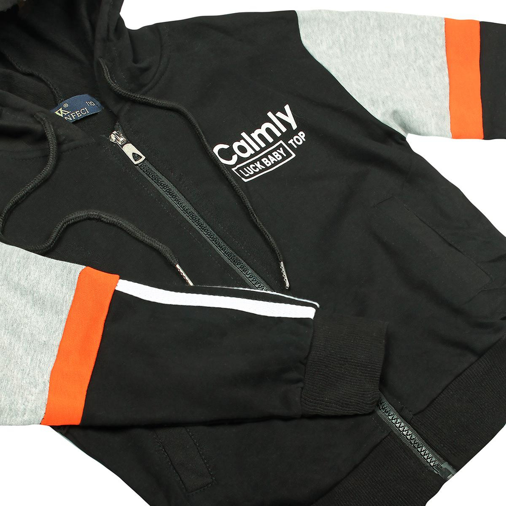 Спортивный костюм для девочек А.4437-B39, черный, р. 98-104см 9730348