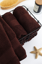 Полотенце махровое, г/к, 40х70, арт. 40-70 BS, 460 гр/м2, цвет: 915-горький шоколад,