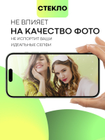 Матовое стекло BROSCORP для Apple iPhone 15 (арт.IP15-FSP-GLASS-MATTE )