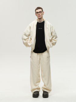 Zip-Up Sweatshirt Cream