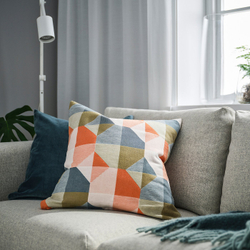 IKEA SVARTHÖ  (ИКЕА СВАРТХЁ)  -  Наволочка декоративная - оранжевая/разноцветная 50x50 см