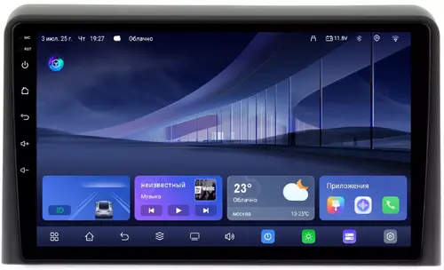 Магнитола для Hyundai Sonata 2017-2019 (LF) - Kuberg QLed, Android 14, TS105, Быстрейшая, CarPlay, SIM-слот