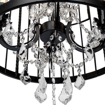 Подвесная люстра 8*Е14 LOFT1891/8 чёрный Vintage Birdcage LOFT IT