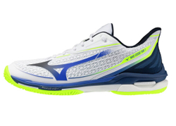 Теннисные кроссовки Mizuno Wave Exceed Tour 7 AC - white/dazzling blue/light yellow