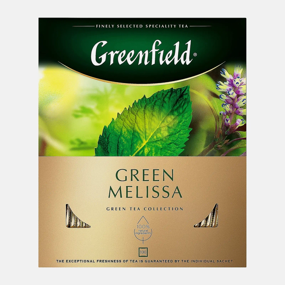 Чай зеленый Greenfield Green Melissa 100пак 200г