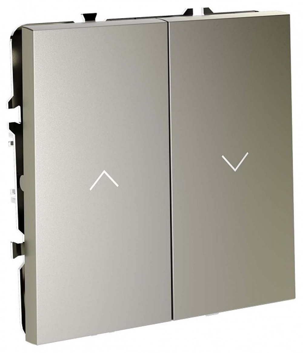Выключатель для жалюзи без рамки Voltum S70 VLS020704